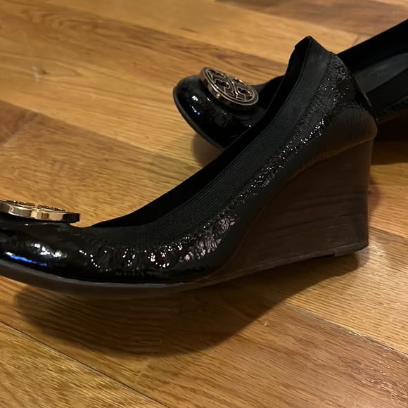 Tory Burch black wedge heels - very comfy! - Picture 2 of 4